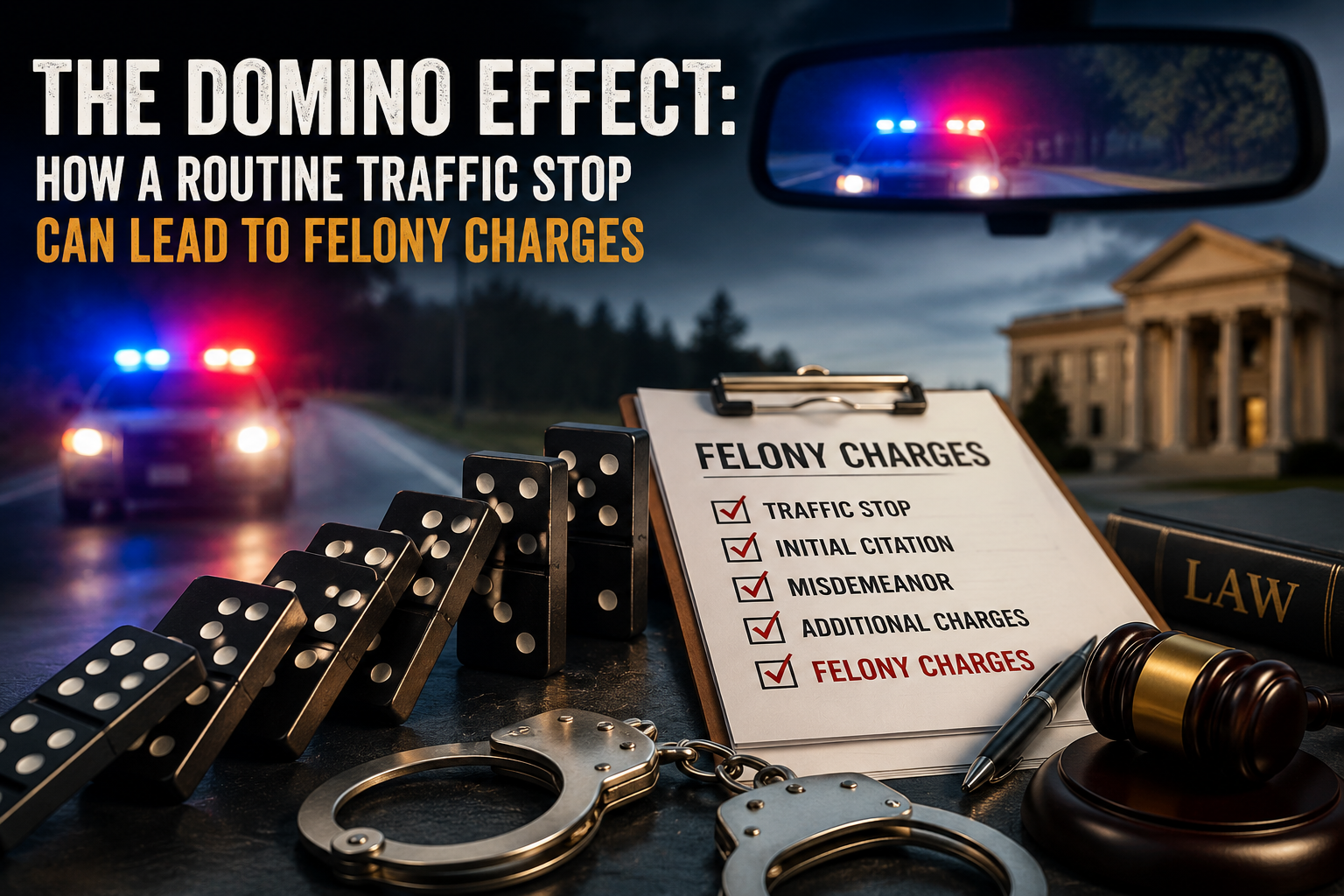 The Domino Effect: How a Routine Traffic Stop Can Lead to Felony Charges