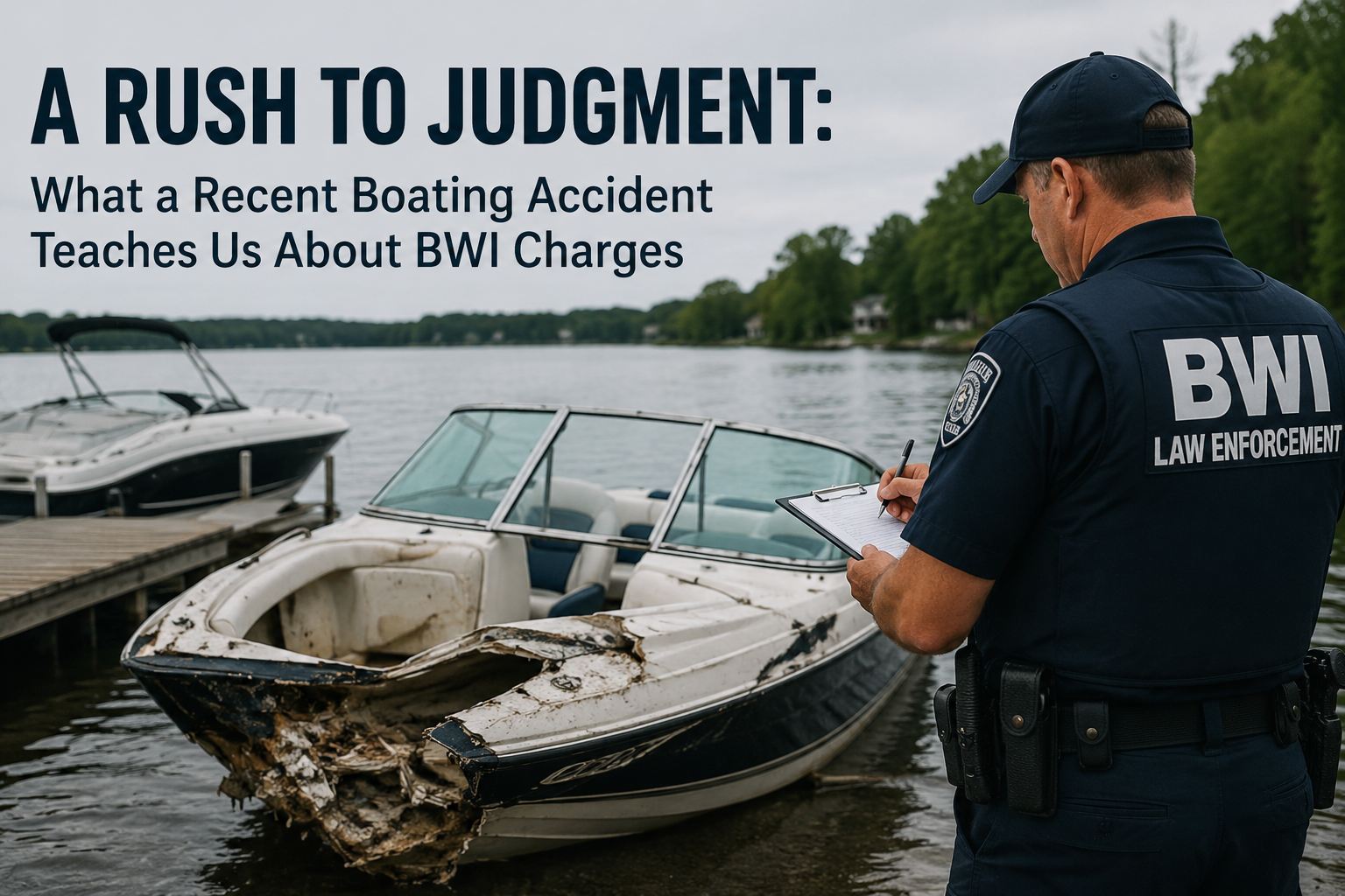 A Rush to Judgment: What a Recent Boating Accident Teaches Us About BWI Charges