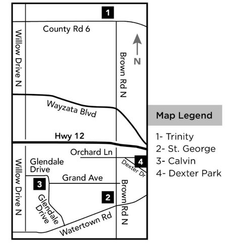 Community Meal map