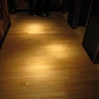 Commercial retail store wood flooring