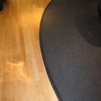 Commercial retail store wood flooring