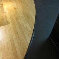 Commercial retail store wood flooring