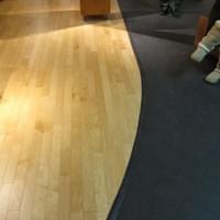 Commercial retail store wood flooring