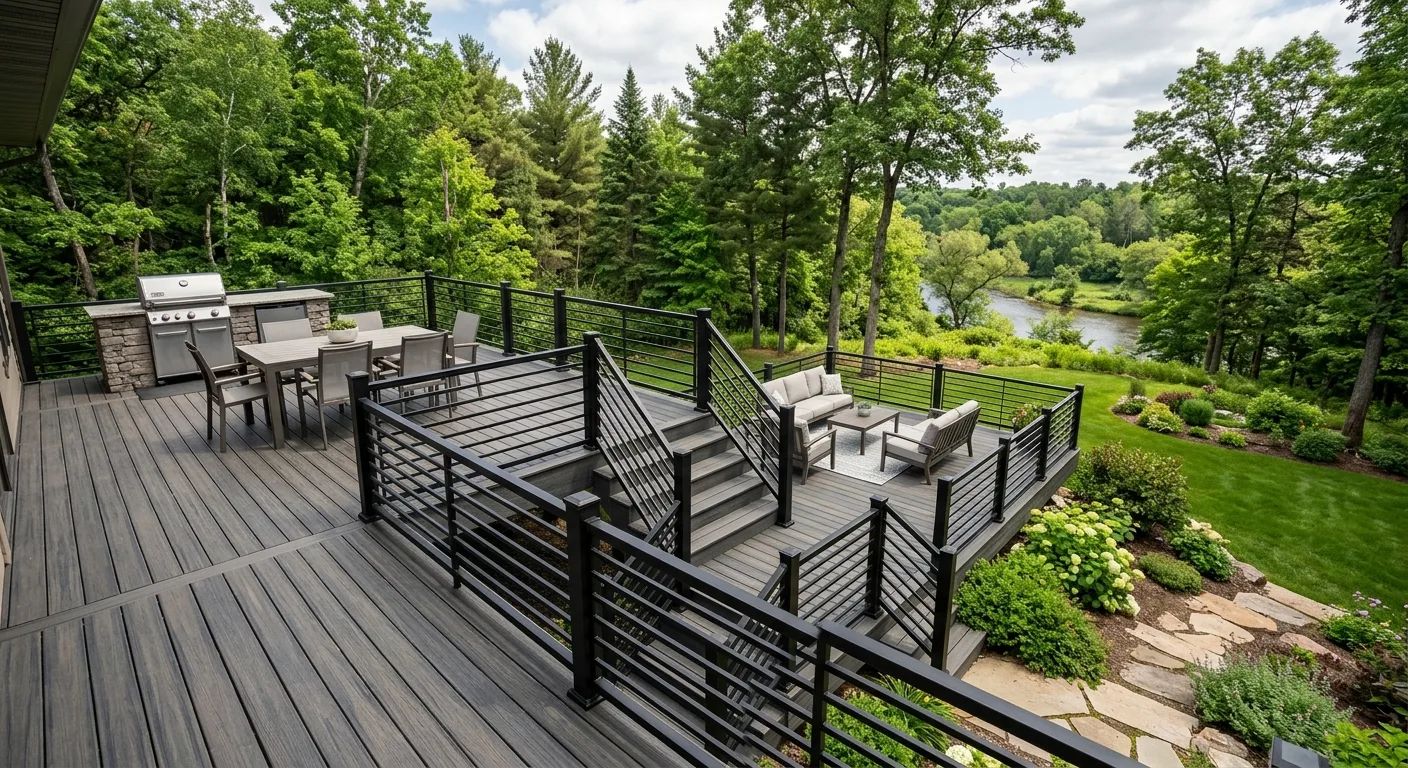 decks and railing work — professional service in Eau Claire, WI