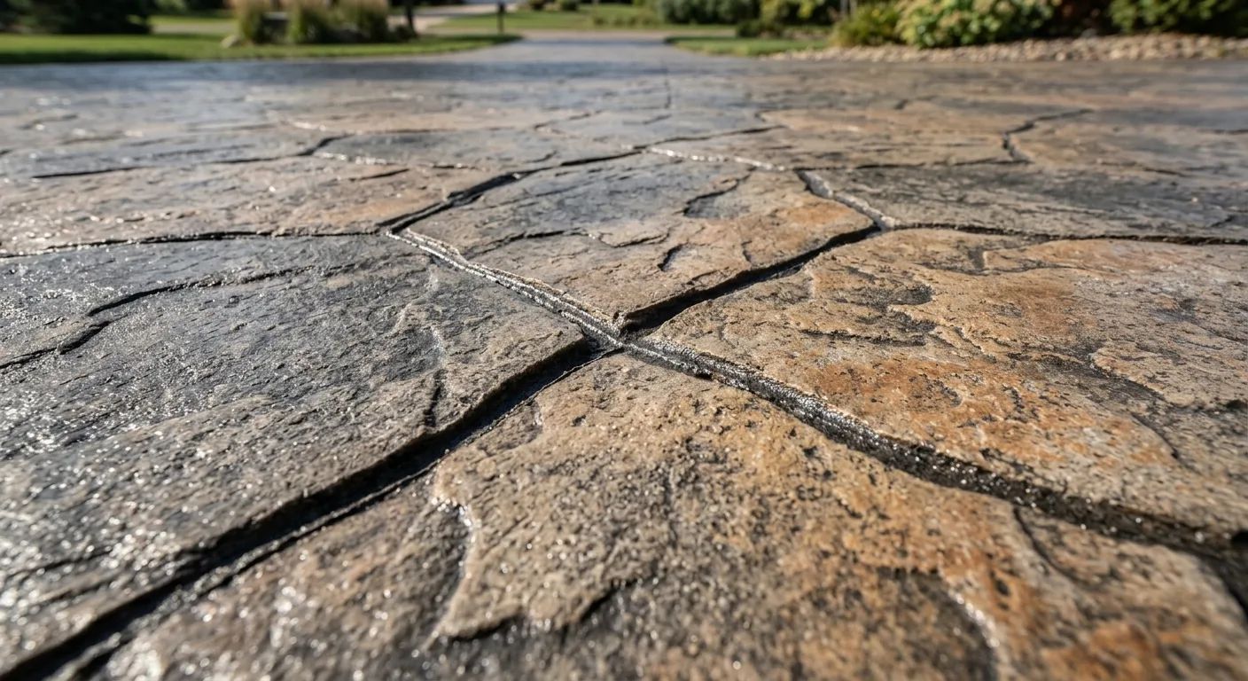 stamped and colored concrete work — professional service in Eau Claire, WI